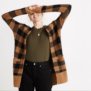 Madewell || Brown and Black Cardigan